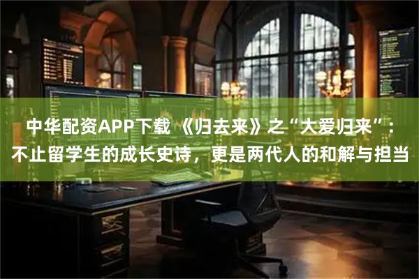 中华配资APP下载 《归去来》之“大爱归来”：不止留学生的成长史诗，更是两代人的和解与担当